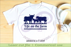 Cow Family Name Sign, Farm lovers SVG for Laser cutting Product Image 3
