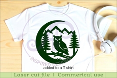 Crescent Moon Owl animal wall sign Product Image 3