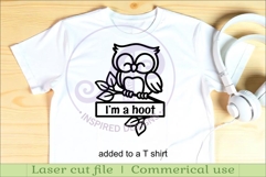 Cute owl personalized name sign laser cut Product Image 3