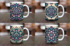 Mug Wrap Sublimation - floral mandala Product Image 1