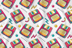 90&#039;s Vibe Floppy Disk Seamless Pattern Product Image 1