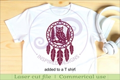 Owl Dreamcatcher Laser Cut File, Woodland Wall Art SVG Product Image 3