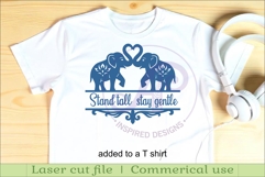 Elephants personalized name sign laser cut Product Image 3