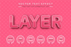 3D Pink - Editable Text Effect, Font Style Product Image 3