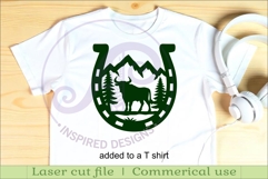 Horse Shoe Bull animal wall sign Product Image 3