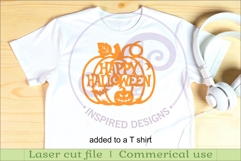 Pumpkin Happy Halloween wall sign svg laser cut file Product Image 3