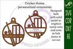 Cricket theme personalized Christmas Ornament SVG Product Image 3
