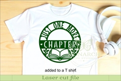 Just One More Chapter SVG | Book Lover Wall Sign Laser Cut Product Image 3