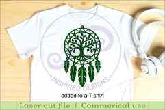 Tree of Life Dreamcatcher Laser Cut File, Boho Wall Art Product Image 3