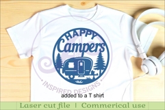 Happy Campers Caravan wall sign, camper home decor Product Image 3