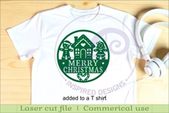 Gingerbread Merry Christmas wall sign svg laser cut Product Image 3