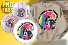C Doodle Letter Valentine Bright Loving Magic! Product Image 1