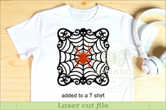 Gothic Spider Web Wall Sign SVG Halloween Decor Laser Cut Product Image 3
