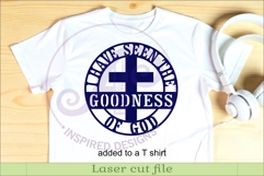 I Have Seen The Goodness Of God SVG | Christian Cross sign Product Image 3