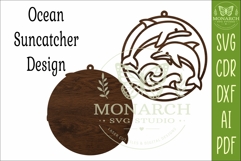Dolphin Suncatcher SVG | Ocean Window Hanger Laser Cut File Product Image 3