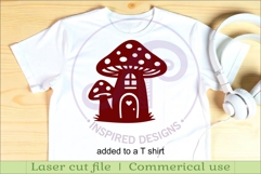 Fairy house and Doors silhouettes laser cut outs Product Image 3