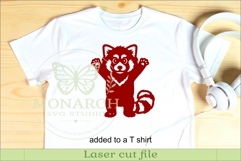 Cute Red Panda Silhouette SVG. Woodland Animals 1 Product Image 3