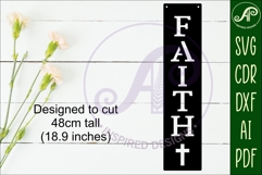 Faith Word wall art sign, SVG file Product Image 3