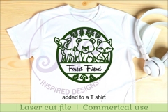 Woodland animals name sign design for laser cutting Product Image 3