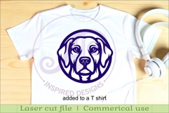 Labrador Dog Wall Art SVG Laser Cut Dog Face Circle Sign Product Image 3