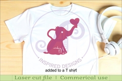 Cute Elephant SVG Laser Cut Files Animal Silhouette 2 Product Image 3