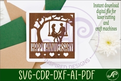 Couple on swing name sign svg laser Product Image 3