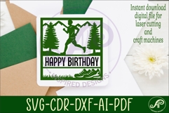 Runner, male running themed named wall sign or card topper Product Image 3