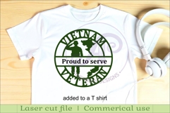 Vietnam Veteran name sign svg laser cut wall sign Product Image 3