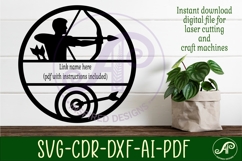 Archery name wall art sign Product Image 3
