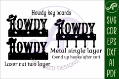 HOWDY Key holder designs for wood and metal Product Image 3