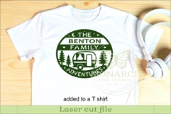 Personalized Family Camping Adventure Sign SVG Product Image 3