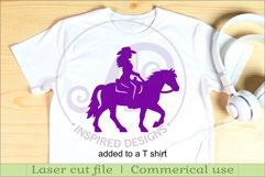 Western, Cowboy Cowgirl silhouettes laser cut outs 2 Product Image 3