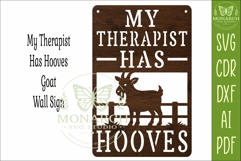 My Therapist Has Hooves Goat Wall Sign SVG | Funny Product Image 3