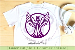 Guardian Angel Name Sign SVG, Praying Angel Wall Art Laser Product Image 3