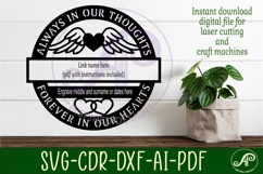 Memorial name wall art sign, SVG personalized sign Product Image 3
