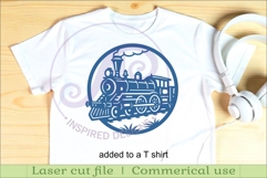 Steam Train wall sign svg laser cut Product Image 3