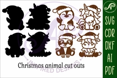 Christmas animals shapes laser cut wall art 3 Product Image 3
