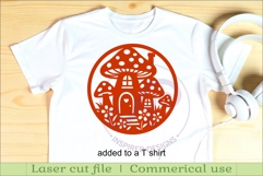 Mushroom house wall art sign template Product Image 3