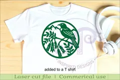 Tui New Zealand bird wall sign, SVG file. Product Image 3