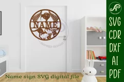 Australian and New Zealand name sign svg laser cut template Product Image 3