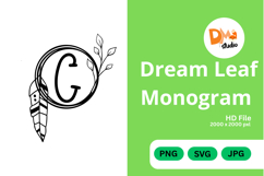 Dream Leaf Monogram Product Image 1
