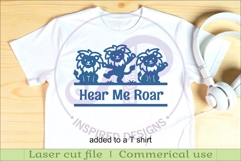 Cute Lions Name Sign SVG, Safari Animal Personalized sign Product Image 3