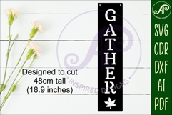 Gather Word wall art sign, SVG file Product Image 3