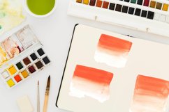 Red Watercolor splash clipart, Red watercolor brush strokes Product Image 3