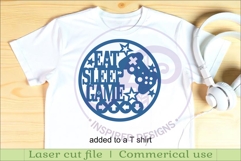 Gamer wall sign svg laser cut file Product Image 3