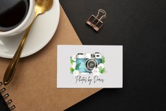 Camera with Watercolor Flowers Clipart Product Image 3