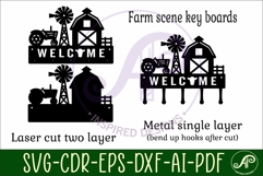 Farm scene Key holder designs Product Image 2