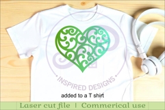 New Zealand koru heart wall sign, SVG file. Product Image 3