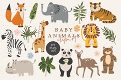 Animals cliparts bundle, Digital download, Baby animals art Product Image 5