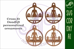 Cross fit Deadlift Christmas Ornament SVG Product Image 3